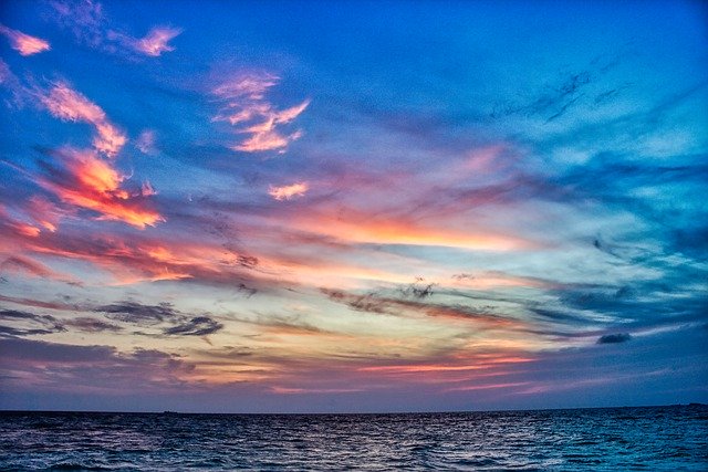 Descargue gratis la imagen gratuita de la naturaleza del mar de la puesta del sol del amanecer para editar con el editor de imágenes en línea gratuito GIMP