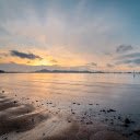 sunset and sea  screen for extension Chrome web store in OffiDocs Chromium