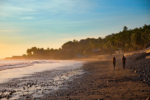 Free download sunset beach sea water dusk free picture to be edited with GIMP free online image editor