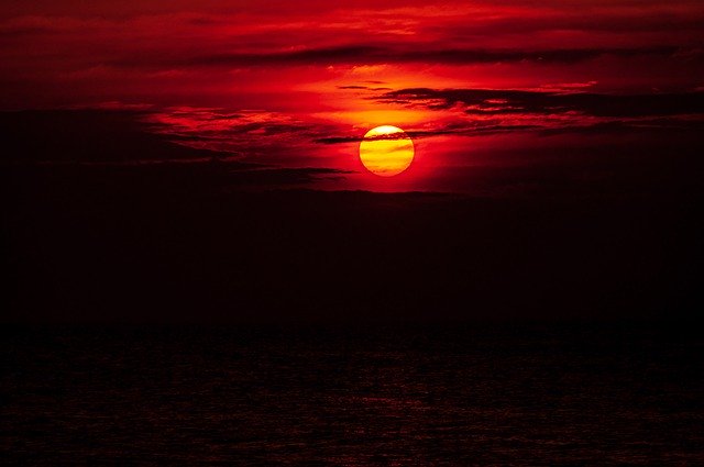 Free download sunset clouds sky landscape nature free picture to be edited with GIMP free online image editor