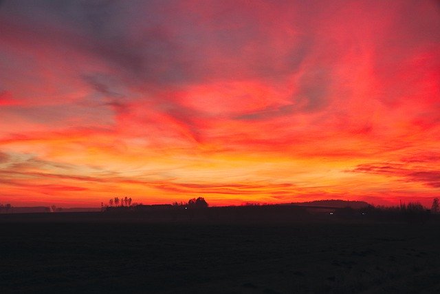 Kostenloser Download von Sonnenuntergang, Wolken, Himmel, Natur, Dämmerung, kostenloses Bild, das mit dem kostenlosen Online-Bildbearbeitungsprogramm GIMP bearbeitet werden kann
