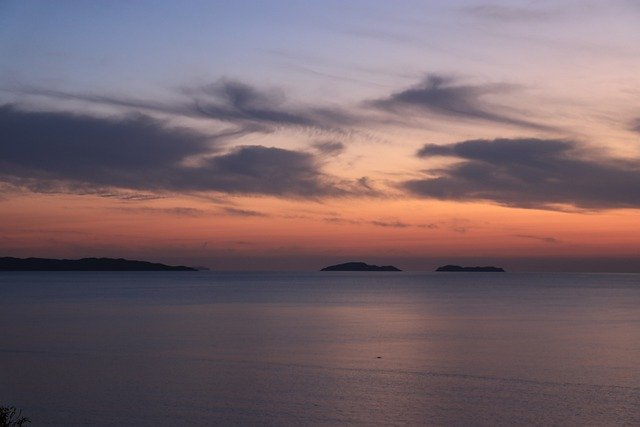 Gratis download zonsondergang schemering oceaan natuur landschap gratis foto om te bewerken met GIMP gratis online afbeeldingseditor
