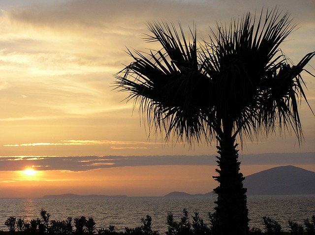 Téléchargement gratuit d'une image gratuite de coucher de soleil sur le ciel de l'île de Kos à modifier avec l'éditeur d'images en ligne gratuit GIMP