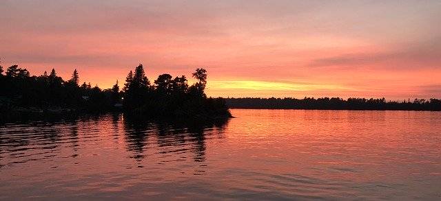Bezpłatne pobieranie Sunset Lake Superior - bezpłatne zdjęcie lub obraz do edycji za pomocą internetowego edytora obrazów GIMP