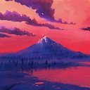 Sunset Lake Theme  screen for extension Chrome web store in OffiDocs Chromium
