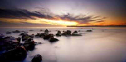 Free download Sunset Misty Coastline free photo or picture to be edited with GIMP online image editor