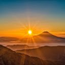Sunset mountain  screen for extension Chrome web store in OffiDocs Chromium