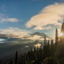 Sunset On Mt Rainier Naches Peak Loop  screen for extension Chrome web store in OffiDocs Chromium