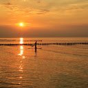 Sunset on the beach  screen for extension Chrome web store in OffiDocs Chromium