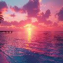 Sunset on the Beach  screen for extension Chrome web store in OffiDocs Chromium