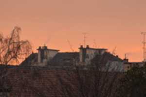Free download sunset over the rooftops  free photo or picture to be edited with GIMP online image editor