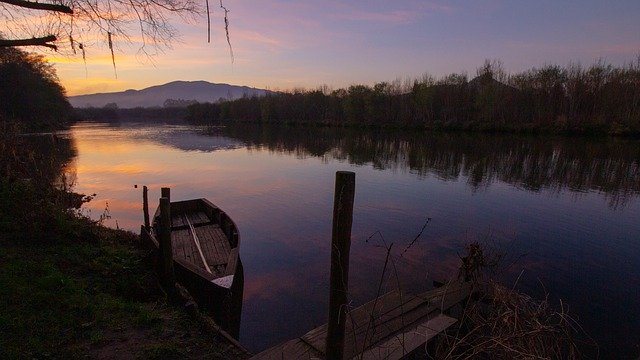 Free download Sunset Ponte De Lima Portugal -  free free photo or picture to be edited with GIMP online image editor