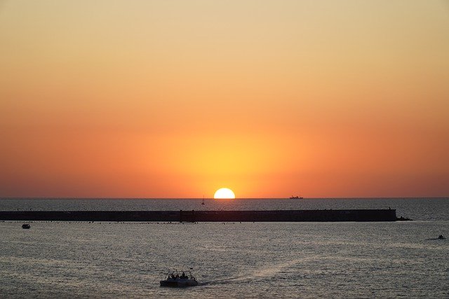 Free download sunset sea sky summer sun free picture to be edited with GIMP free online image editor