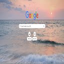 Sunset Shore Theme  screen for extension Chrome web store in OffiDocs Chromium