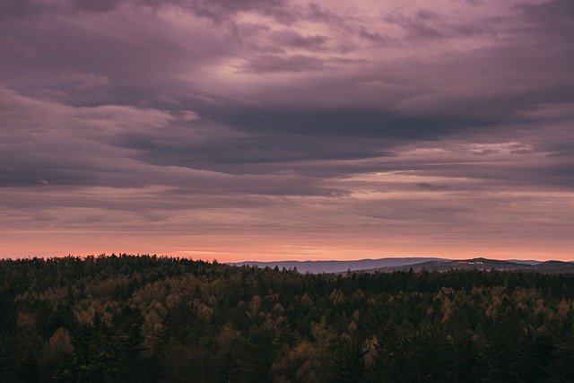 Free download sunset sky sundawn hill mountain free picture to be edited with GIMP free online image editor