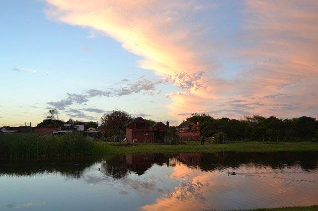 Descarga gratuita Sunset Uruguay Landscape - foto o imagen gratis para editar con el editor de imágenes en línea GIMP