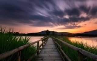 Free download Sunset Village Wallpaper free photo or picture to be edited with GIMP online image editor