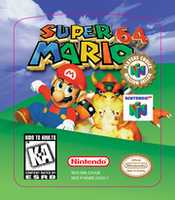 Free download Super Mario 64 - LABEL (1996) Retail PSD free photo or picture to be edited with GIMP online image editor
