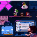 Super Mario Pixel Live Wallpaper  screen for extension Chrome web store in OffiDocs Chromium