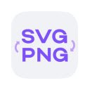 SVG to PNG  screen for extension Chrome web store in OffiDocs Chromium