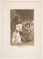 Free download Swallow it, dog (Tragala perro), from The Caprices (Los Caprichos), plate 58 free photo or picture to be edited with GIMP online image editor