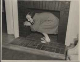 Free download Sweet Briar Student in the Fireplace, 1942 free photo or picture to be edited with GIMP online image editor
