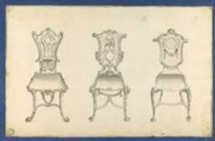 Free download Table Chairs, in Chippendale Drawings, Vol. I free photo or picture to be edited with GIMP online image editor