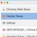 tabswitcher  screen for extension Chrome web store in OffiDocs Chromium