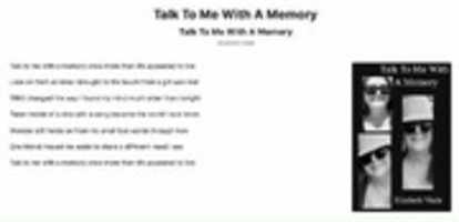Free download Talk To Me With A Memory free photo or picture to be edited with GIMP online image editor