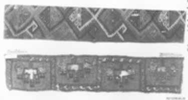Free download Tapestry Band Fragment with Grotesque Heads free photo or picture to be edited with GIMP online image editor