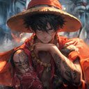 Tattooed Luffy Live Wallpaper  screen for extension Chrome web store in OffiDocs Chromium