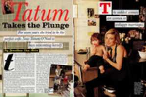 Free download Tatum takes the plunge Allure magazine article free photo or picture to be edited with GIMP online image editor