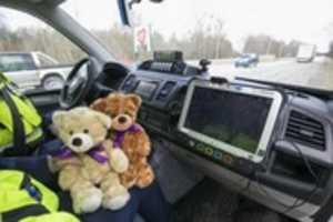 Free download teddy-bears-on-patrol-with-police-estonia-24608 free photo or picture to be edited with GIMP online image editor