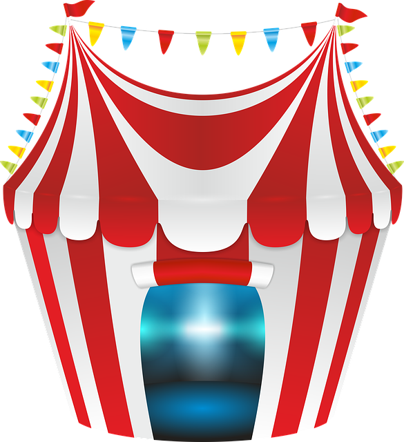 Free download Tent Circus Red -  free illustration to be edited with GIMP free online image editor