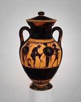 Free download Terracotta amphora (jar) with lid free photo or picture to be edited with GIMP online image editor