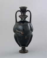 Free download Terracotta amphoriskos (flask) in the form of a bird-man free photo or picture to be edited with GIMP online image editor