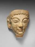 Free download Terracotta antefix (roof tile) with female head free photo or picture to be edited with GIMP online image editor