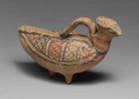 Free download Terracotta askos (flask with a spout and handle over the top) in the form of a bird free photo or picture to be edited with GIMP online image editor
