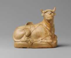 Free download Terracotta askos (flask with a spout) in the form of a bull free photo or picture to be edited with GIMP online image editor