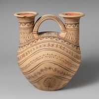 Free download Terracotta askos (flask) with two spouts free photo or picture to be edited with GIMP online image editor