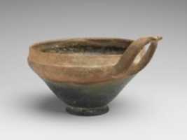 Free download Terracotta bowl with wishbone handle free photo or picture to be edited with GIMP online image editor