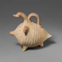 Free download Terracotta duck-shaped askos (flask with spout and handle over the back) free photo or picture to be edited with GIMP online image editor