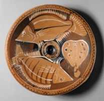 Free download Terracotta fish-plate free photo or picture to be edited with GIMP online image editor