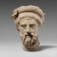 Free download Terracotta head of a bearded man free photo or picture to be edited with GIMP online image editor