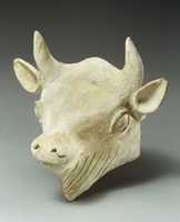 Free download Terracotta head of a bull free photo or picture to be edited with GIMP online image editor