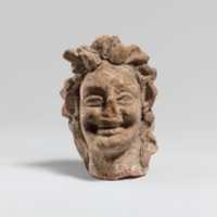 Free download Terracotta head of a laughing satyr free photo or picture to be edited with GIMP online image editor