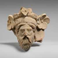 Free download Terracotta head of a man, possibly Dionysos free photo or picture to be edited with GIMP online image editor