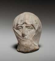 Free download Terracotta head of a veiled woman free photo or picture to be edited with GIMP online image editor