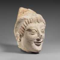 Free download Terracotta head of a woman from a statue free photo or picture to be edited with GIMP online image editor