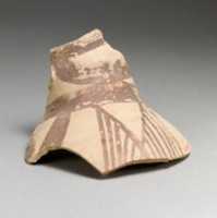 Free download Terracotta jug fragment with bands and hatched triangles free photo or picture to be edited with GIMP online image editor